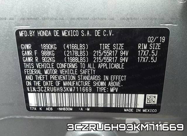 3CZRU6H93KM711669