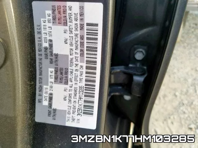 3MZBN1K77HM103285