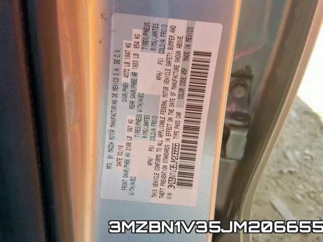3MZBN1V35JM206655
