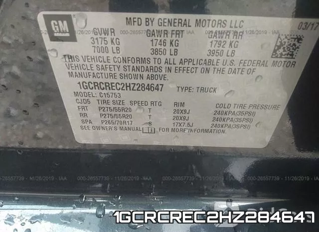 1GCRCREC2HZ284647
