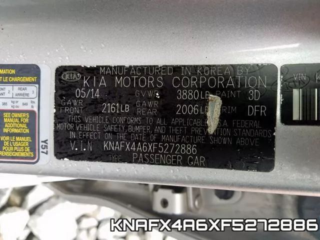 KNAFX4A6XF5272886