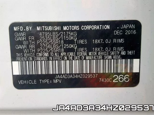 JA4AD3A34HZ029537