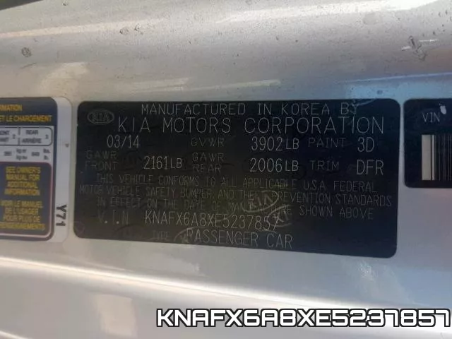 KNAFX6A8XE5237857