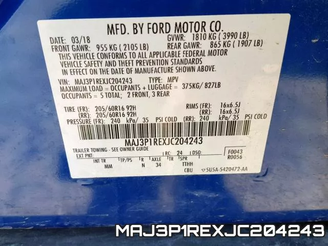 MAJ3P1REXJC204243