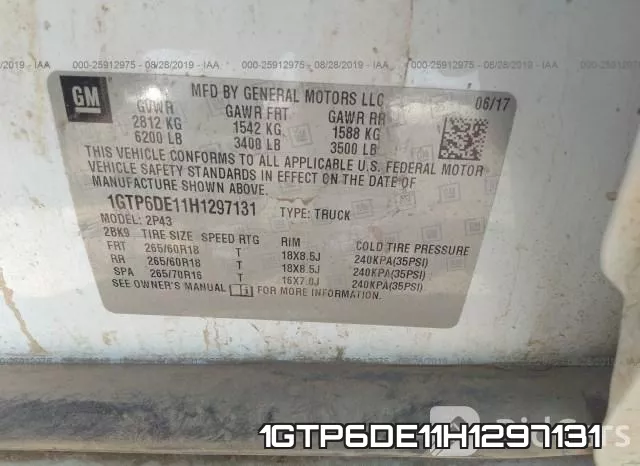 1GTP6DE11H1297131