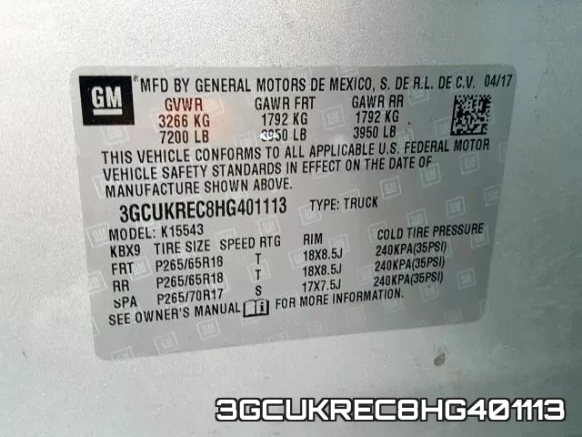 3GCUKREC8HG401113