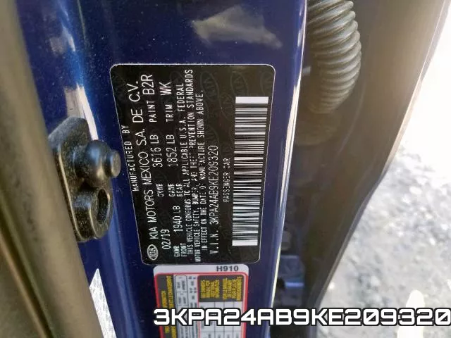3KPA24AB9KE209320
