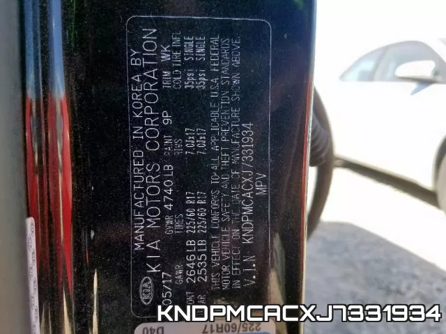 KNDPMCACXJ7331934