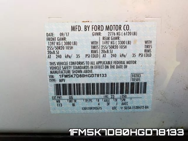 1FM5K7D80HGD78133