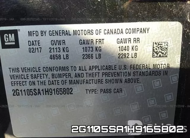 2G1105SA1H9165802