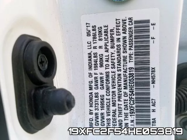 19XFC2F54HE053819