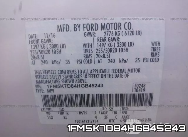 1FM5K7D84HGB45243