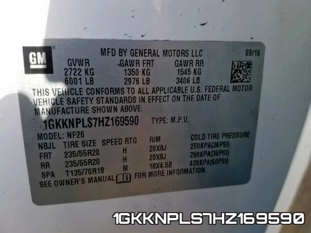 1GKKNPLS7HZ169590