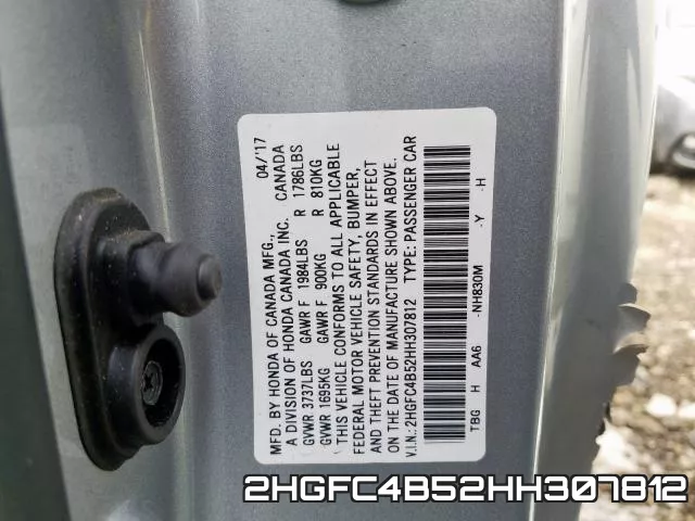 2HGFC4B52HH307812