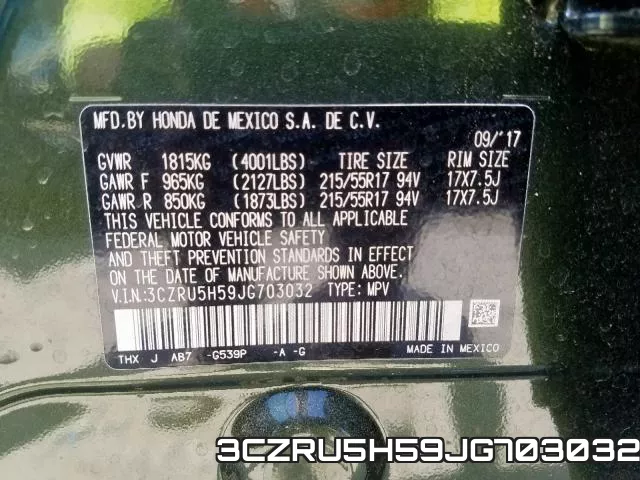3CZRU5H59JG703032