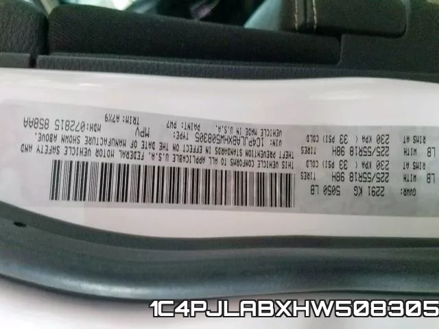 1C4PJLABXHW508305