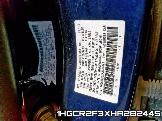 1HGCR2F3XHA282445