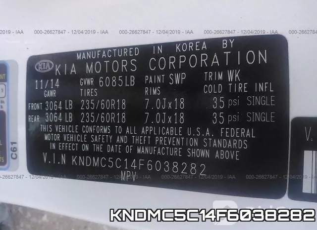 KNDMC5C14F6038282
