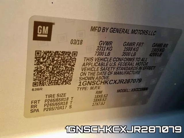 1GNSCHKCXJR287079