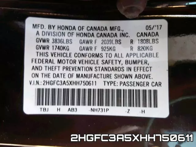 2HGFC3A5XHH750611