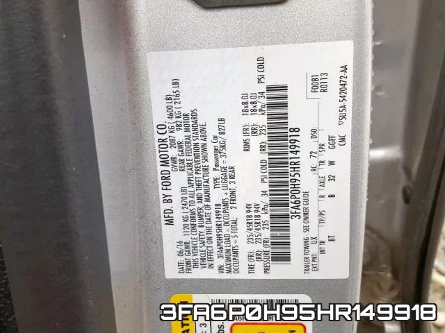 3FA6P0H95HR149918