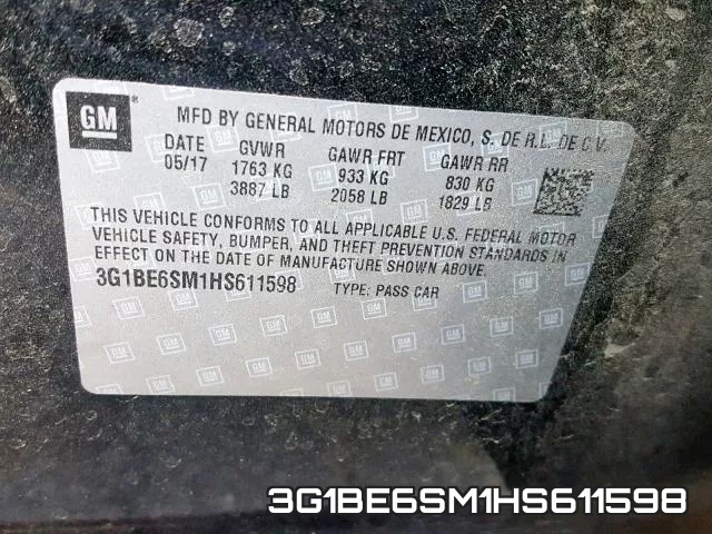3G1BE6SM1HS611598