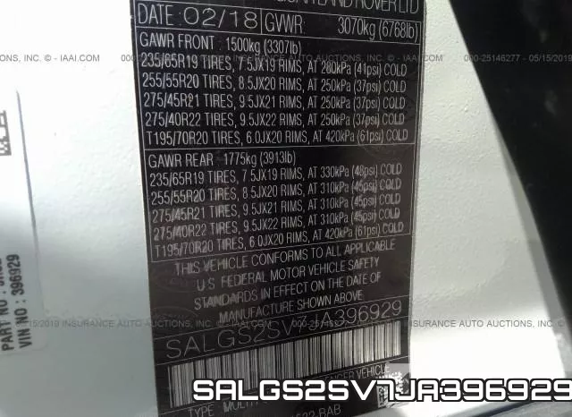 SALGS2SV7JA396929
