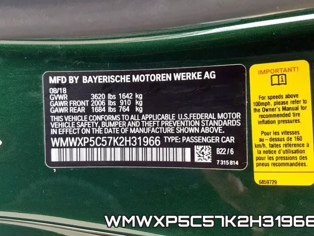WMWXP5C57K2H31966