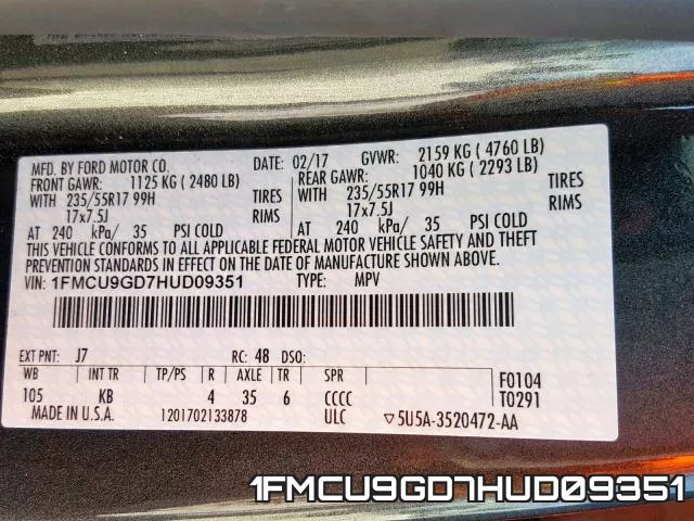 1FMCU9GD7HUD09351