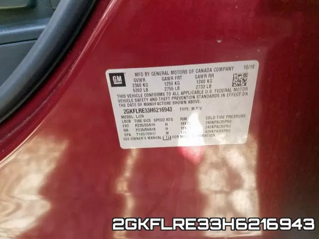 2GKFLRE33H6216943