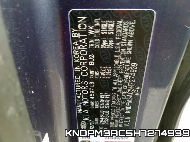 KNDPM3AC5H7274939