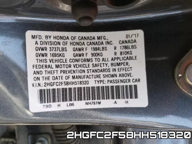2HGFC2F58HH518320