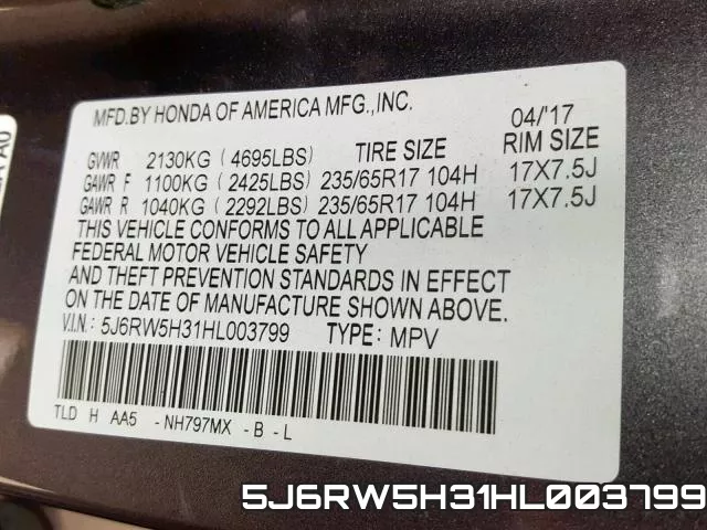 5J6RW5H31HL003799