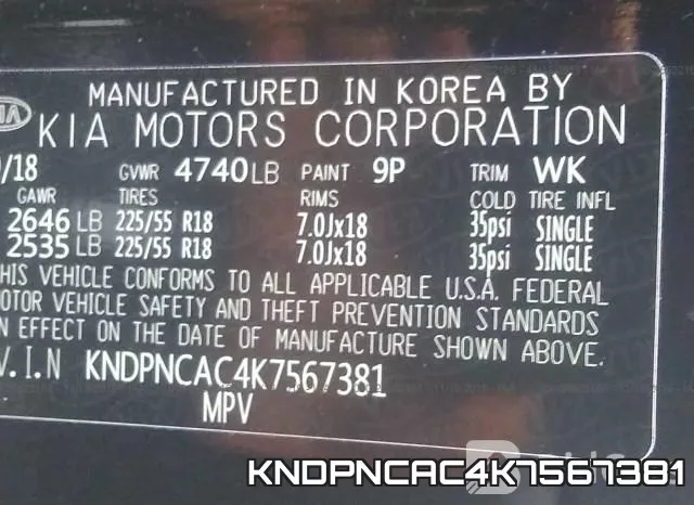 KNDPNCAC4K7567381