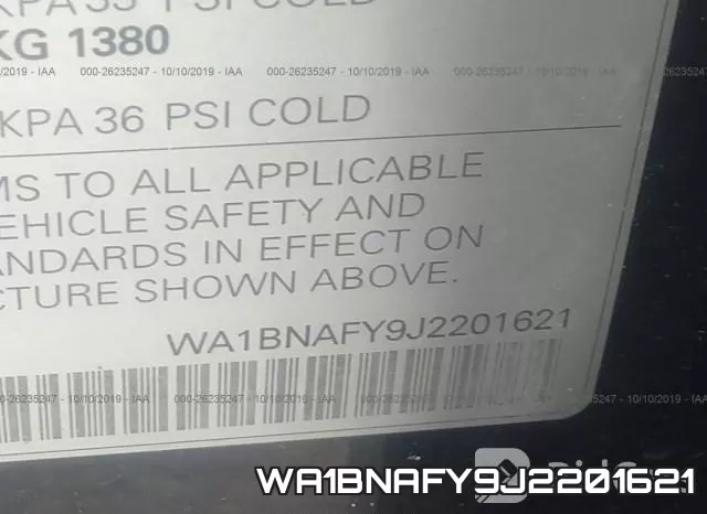 WA1BNAFY9J2201621