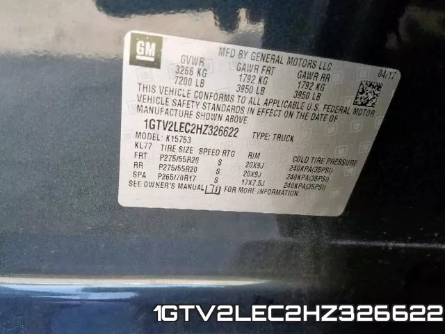 1GTV2LEC2HZ326622