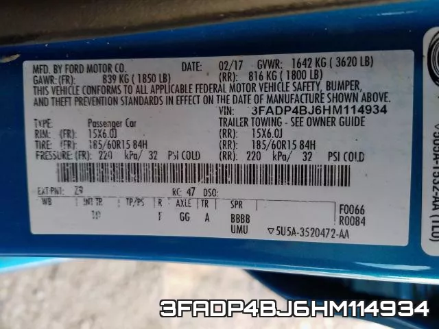 3FADP4BJ6HM114934