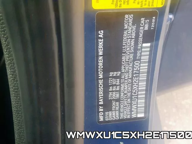WMWXU1C5XH2E17500