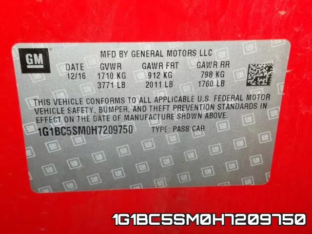 1G1BC5SM0H7209750