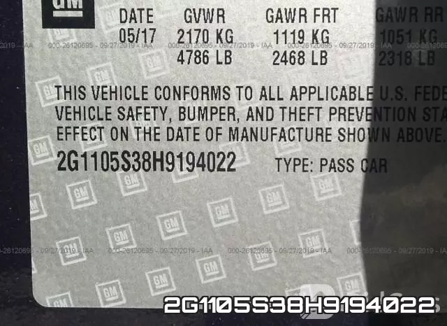 2G1105S38H9194022