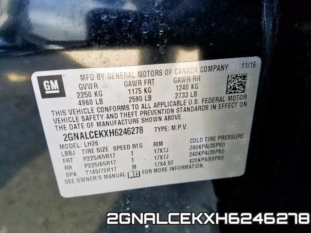 2GNALCEKXH6246278