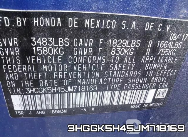 3HGGK5H45JM718169