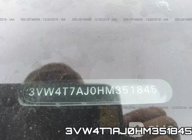 3VW4T7AJ0HM351845