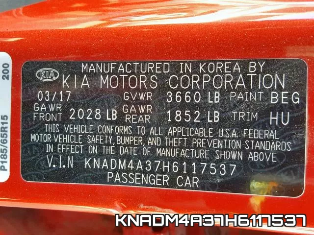 KNADM4A37H6117537