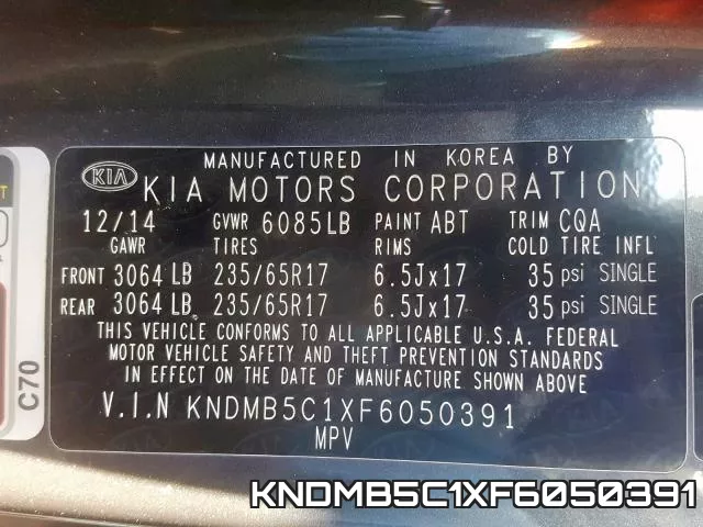 KNDMB5C1XF6050391