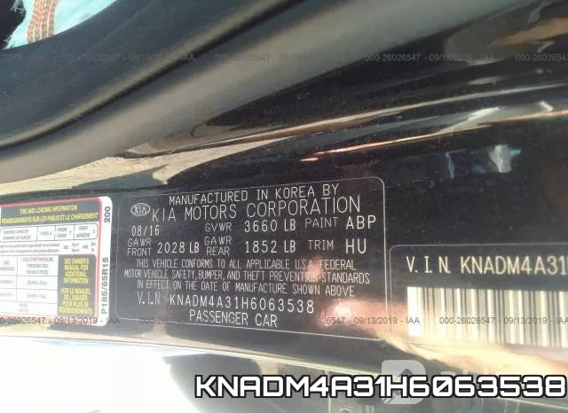 KNADM4A31H6063538