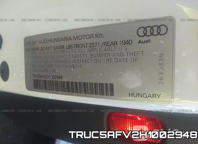 TRUC5AFV2H1002948