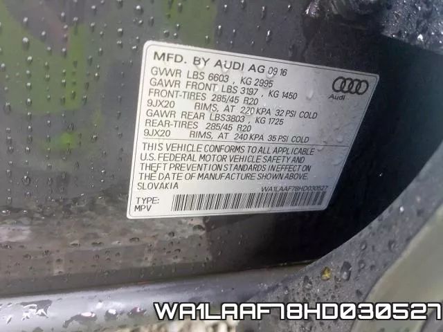 WA1LAAF78HD030527