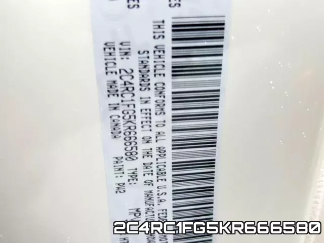 2C4RC1FG5KR666580