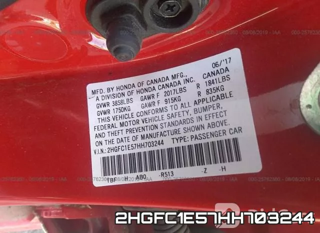 2HGFC1E57HH703244